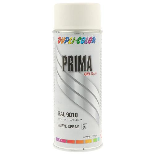 Peinture Auto Peinture Prima Geltech Ral 9010 Blanc Mat 400ml Dupli Color