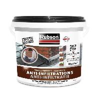 Peinture - Revetement Mur Sol Plafond Anti-infiltrations - RUBSON - Noir 1kg - Revetement imperméable - 100% Silicone - Résiste aux UV