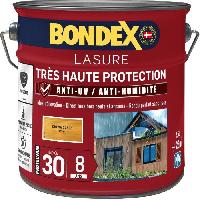 Peinture - Revetement Mur Sol Plafond BONDEX - LASURE 8 ans - Indice 30 - Chene Clair - Satin - 2.5L