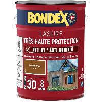 Peinture - Revetement Mur Sol Plafond BONDEX - Lasure 8 ans - Indice 30 - Chene Moyen - Satin - 5L