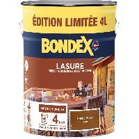 Peinture - Revetement Mur Sol Plafond Lasure protection de bois - Chene moyen - Mat - BONDEX - 4 L