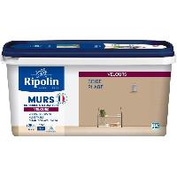 Peinture - Revetement Mur Sol Plafond Peinture deco murs. boiseries & radiateurs - RIPOLIN - 468428 - Beige plage - Velours - 2.5 L