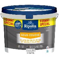 Peinture - Revetement Mur Sol Plafond Peinture sous-couche plaque de platre - RIPOLIN - 290380 - Blanc - Mat - 12 L