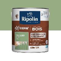 Peinture - Revetement Mur Sol Plafond RIPOLIN Peinture pour bois intérieur et extérieur - Vert olivier Ral 6021 satin - 2.5 L