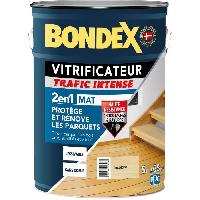 Peinture - Revetement Mur Sol Plafond Vitrificateur trafic intense incolore - BONDEX - 446439 - Mat - 5 L