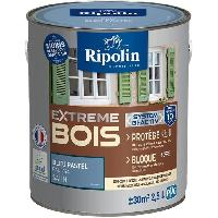 Peinture - Vernis - Traitement (lasure - Effets Decoratifs) Peinture Extreme bois - Bleu pastel RAL 5024 satin - RIPOLIN - 2.5 L