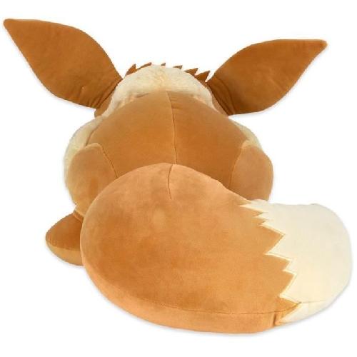 Peluche Peluche - BANDAI - Pokémon - Evoli (Eevee) 40cm - Peluche Pokémon toute douce qui dort