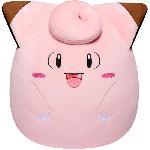 Peluche Peluche - BANDAI - Pokémon - Squishmallows 50 cm - Mélofée (Clefairy) - Grande peluche ultra-douce - Licence officielle Pokémon