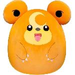 Peluche Peluche - BANDAI - Pokémon - Squishmallows 50 cm - Teddiursa - Grande peluche ultra-douce - Licence officielle Pokémon