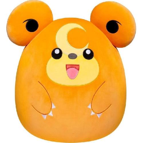 Peluche Peluche - BANDAI - Pokémon - Squishmallows 50 cm - Teddiursa - Grande peluche ultra-douce - Licence officielle Pokémon