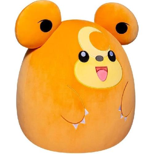 Peluche Peluche - BANDAI - Pokémon - Squishmallows 50 cm - Teddiursa - Grande peluche ultra-douce - Licence officielle Pokémon