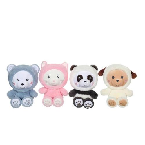 Peluche Peluche Chat Hoody Pets - GIPSY TOYS - Rose. 24 cm