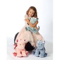 Peluche Dragon Trendy. Bleu Jeans 30 cm