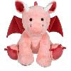 Peluche Dragon Trendy. Rose Poudré 30 cm