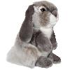 Peluche Gipsy Toys - Lapin Bélier - Peluche - 18 cm - Gris