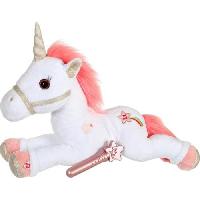 Peluche Gipsy Toys - Licorne Lica Bella Magique - 35 cm - Rose et Blanc