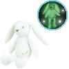 Peluche JEMINI Luminou Lapin blanc Peluche lumineuse naturelle fonctionne sans pile+/- 20 cm