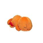 Peluche Salameche Dort 40cm - BANDAI - Pokémon - Doudou ou Oreiller pour Enfant de 2 ans et plus