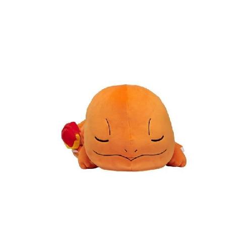 Vetement - Accessoire Poupee Peluche Salameche Dort 40cm - BANDAI - Pokémon - Doudou ou Oreiller pour Enfant de 2 ans et plus