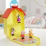 Figurine Miniature - Personnage Miniature Peppa Pig. coffret La mallette de Peppa avec maison pliable. 4 figurines. jouets prescolaires. a partir de 3 ans