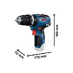 Perceuse Perceuse a percussion Bosch Professional GSB 12V-35 -sans batterie ni chargeur- + L-BOXX