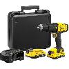 Perceuse Perceuse visseuse a percussion 50 Nm - Lithium 18V - 2 Batteries 2Ah - STANLEY FATMAX V20 - SFMCD711D22-QW