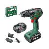 Perceuse Perceuse visseuse Bosch UniversalImpact 18V60 Brushless (+2xbatteries 2.0Ah) + chargeur AL 18V-20 - 06039D7102