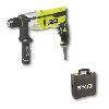 Perceuse RYOBI - Perceuse a percussion 1 200 W - 1 200-3 000 cp/min - 2 vitesses - mandrin 13 mm métal - LED - Livrée en coffret - RPD1200-K