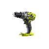 Perceuse RYOBI - Perceuse a percussion compacte 18V ONE+ - 40 Nm - mandrin 10 mm + 2 batteries 2.0 Ah. chargeur. sac - R18PD2-220S