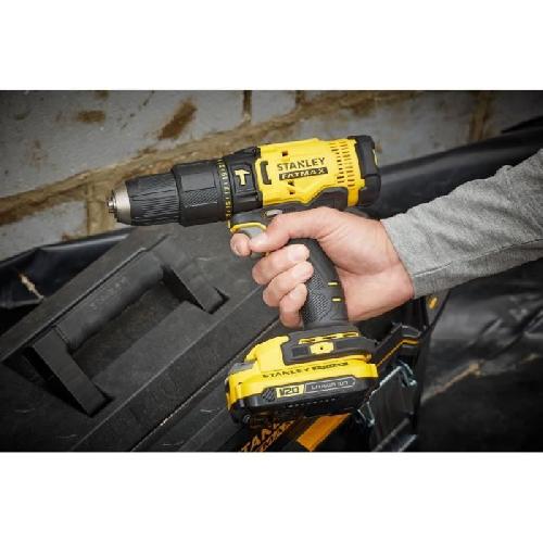 Perceuse Perceuse visseuse a percussion 50 Nm - Lithium 18V - 2 Batteries 2Ah - STANLEY FATMAX V20 - SFMCD711D22-QW