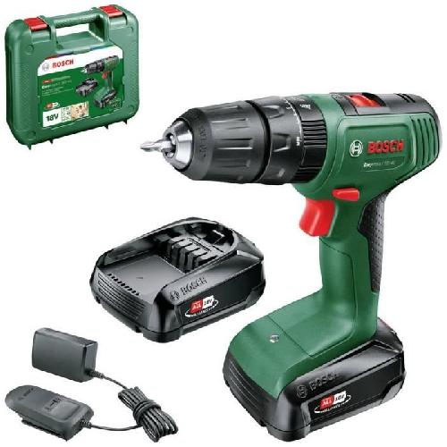 Perceuse Perceuse visseuse a percussion Bosch EasyImpact 18V40 + (2xbatterie 2.0Ah) + chargeur AL18V-20 in carrying case