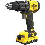 Perceuse Perceuse visseuse a percussion Brushless 60 Nm - Lithium 18V - 2 Batteries 2Ah - STANLEY FATMAX V20 - SFMCD715D2K-QW