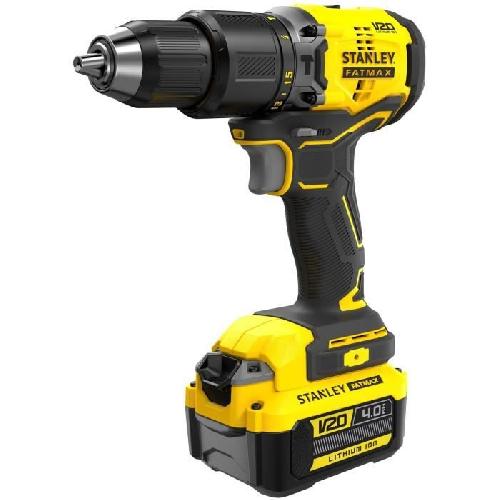 Perceuse Perceuse visseuse a percussion Brushless 60 Nm - Lithium 18V - 2 Batteries 4Ah - STANLEY FATMAX V20 - SFMCD715M2K-QW