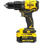 Perceuse Perceuse visseuse a percussion Brushless 60 Nm - Lithium 18V - 2 Batteries 4Ah - STANLEY FATMAX V20 - SFMCD715M2K-QW