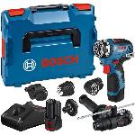 Perceuse Perceuse-visseuse Bosch Professional GSR 12V-35 FC + 2 batteries 3.0 Ah 12V + Chargeur GAL 12V-40 - Couple 35Nm - 06019H3008