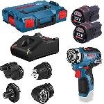 Perceuse-visseuse Bosch Professional GSR 12V-35 FC + 2 batteries 3.0Ah + L-Boxx - 06019H3000