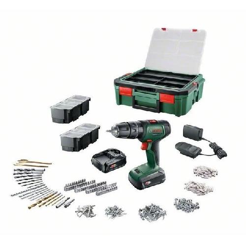 Perceuse Perceuse-visseuse Bosch - UniversalDrill 18 -Livree avec 2 batteries 1.5 Ah. SystemeBox. 241 accessoires- - PowerForAll