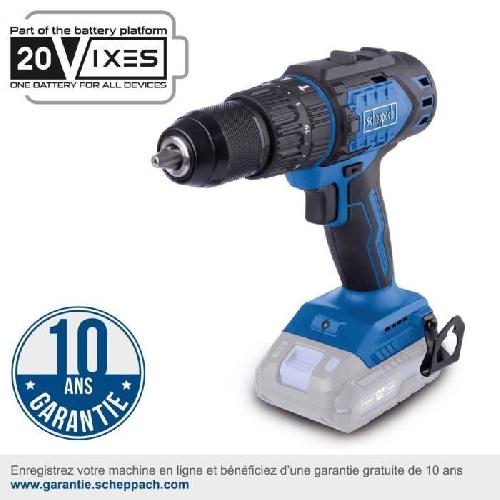 Perceuse Perceuse visseuse percussion sans fil BC-CD60-X - brushless 60 Nm mandrin 13mm - SCHEPPACH 20V IXES - sans batterie ni chargeur