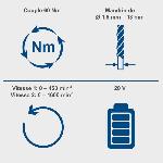 Perceuse Perceuse visseuse percussion sans fil BC-CD60-X - brushless 60 Nm mandrin 13mm - SCHEPPACH 20V IXES - sans batterie ni chargeur