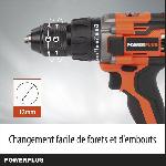 Perceuse Perceuse visseuse sans fil 20V 50Nm - DUAL POWER POWDP15100 - Livrée sans batterie ni chargeur