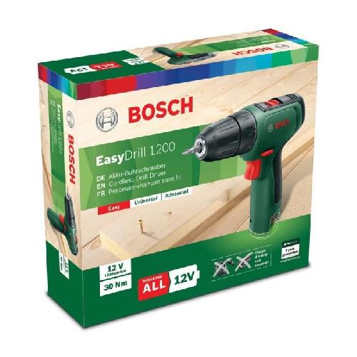 Perceuse Perceuse-visseuse sans-fil Bosch - EasyDrill 1200 - Bois - 12V - 10mm - 2 vitesses