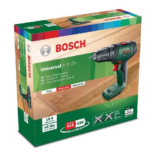 Perceuse Perceuse-visseuse sans-fil Bosch UniversalDrill 18 V -outil Livre seul dans un carton- - PowerForAll