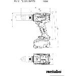 Perceuse Perceuse visseuse sans fil - METABO - BS 18 LTX-3 BL I - 18 V - Mandrin Futuro Top - MetaBOX 145 L