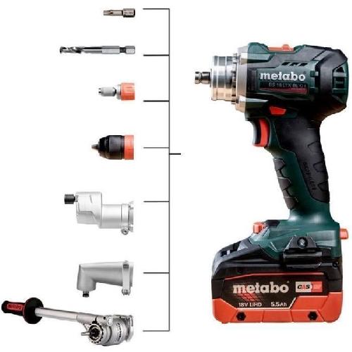 Perceuse Perceuse-visseuse sans fil - METABO - BS 18 LTX BL Q I - 18 V - MetaBOX 145 L