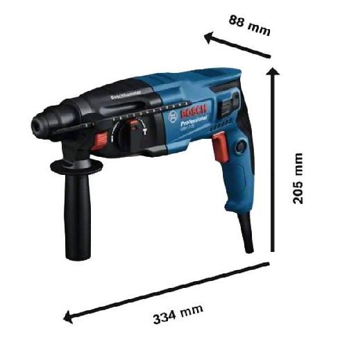 Perceuse Perforateur-burineur SDS Plus 720W GBH 2-21 -mandrin automatique- en coffret standard - BOSCH - 06112A6001