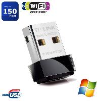 Peripherique Pc Clé WiFi Puissante - TP-LINK - N150 Mbps - Nano adaptateur USB wifi. dongle wifi - Compatible Win 10/8.1/8/7/XP/Vista - TL-WN725N