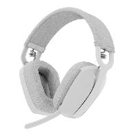 Peripherique Pc Logitech - Casque d'écoute léger sans fil avec Micro anti-bruit de fond - Zone Vibe 100 - Blanc