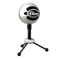 Peripherique Pc Microphone USB - LOGITECH G - Snowball - Pour Enregistrement. Streaming. Podcast. Gaming - PC et MAC - Aluminium