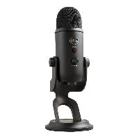 Peripherique Pc Microphone USB Premium - LOGITECH G - Yeti - Pour Enregistrement. Streaming. Gaming. Podcast - PC ou MAC - Noir