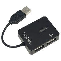 Peripherique Pc Multiprise USB 2.0 - 4 ports - 480Mbps - noir